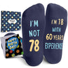 78th Years Old Birthday Gifts for Men - Socks for 78 Year Olds, Gift Ideas for 78 Year Old Man Woman, 78th Birthday Socks