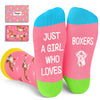 Funny Boxers Socks for Girls - Crazy Boxers Gifts Silly Fun Weird Gifts In Pink