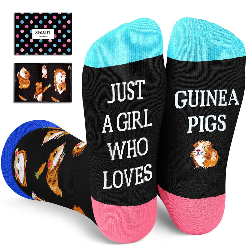 Guinea Pig Gifts for Guinea Pig Lovers - Funny Guinea Pig Socks for Women, Funny Guinea Pig Gifts for Teen Girls