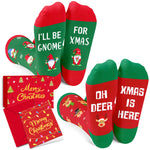 Christmas Gifts Stocking Socks for 2-3 Years Old Kids - Gnome Redeer Gifts for Boys Girls, Xmas Stocking Stuffers