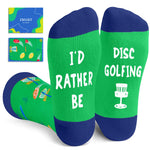 Gifts For Disc Golf Players - Disc Golf Gifts For Men Women, Frisbee Golf Disk Golf Gifts, Disc Golf Socks For Men Women Id Rather Be Socks