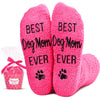 Funny Gifts for Mom, Gifts for Her Wife Girlfriend, Dog Mom Gifts for Women Birthday Gifts, Fuzzy Women Dog Socks