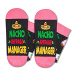 HAPPYPOP Manager Gifts Ideas Socks Women - Office Project Nurse Case Property General Manager Gifts, Funny Manager Socks