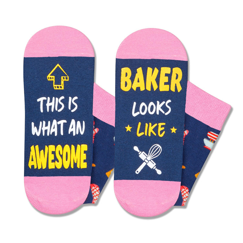 Cooking Gifts Chef Gifts Pastry Gifts - Baking Gifts Gifts For Baker, Chef Socks Lets Get Baked Socks Baking Socks For Women Baker Socks Chef Socks