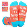 13th Birthday Gift Ideas for Girls Boys - Socks 13 Year Old Girl Boy Gifts, Teen Girl Boy Gifts 13 Years Old