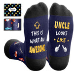 HAPPYPOP Uncle Birthday Gifts From Niece Nephew - Favorite Uncle Gifts Funny Uncle Gifts Tio Gifts, Uncle Socks