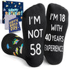 58th Years Old Birthday Gifts for Men - Socks for 58 Year Olds, Gift Ideas for 58 Year Old Man Woman, 58th Birthday Gifts