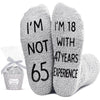 65th Birthday Gifts Ideas for Men - Socks for 65 Year Old Middle Aged Man, 65th Birthday Gifts for Him, 65 Year Old Gifts for Male