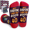 40th Birthday Gifts for Men - Socks for 40 Year Olds, Gift Ideas for 40 Year Old Middle Aged Man Woman, 40th Birthday Socks