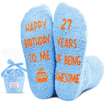 Gifts for 27 Year Old Woman Man Female Male, 27 Year Old Girl Boy Gifts, Birthday Socks for Her Him