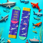 Shark Gifts for Women Girls - Crazy Shark Socks Ocean Gifts, Marine Shark Socks Animal Socks