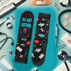 Funny Nurse Socks Gifts - Male Nurse Gifts Ideas CNA RN Gifts Nursing Student Gifts Nurse Graduation Gifts Nursing School Gifts Nurse Off Duty Socks