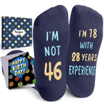 46th Years Old Birthday Gifts for Men - Socks for 46 Year Olds, Gift Ideas for 46 Year Old Man Woman, 46th Birthday Socks