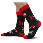 Funny Gifts for Men Women - Fireman Doctor Gifts, Baking Bakers Gifts, Fireman Doctor Baking Socks