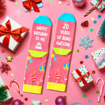 20th Birthday Gifts Socks for 20 Year Old Female Male, 20 Year Old Girl Boy Gifts Ideas, Gifts for 20 Year Old Women Men