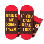 HAPPYPOP Pizza Socks for Women Men - Pizza Gifts For Lovers Makers, Pizza Stuff White Elephant Gifts