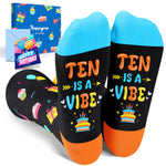 10 Year Old Birthday Gifts Socks Ideas - Gifts for Tween Girls Boys Age 10, Presents for 10 Year Olds, Ten Year Old Gifts for Kids