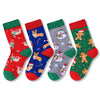 Christmas Gifts Stocking Socks For Girls Boys - Secret Santa Socks For Kids, Xmas Stocking 4 Pack