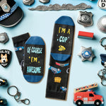 Police Gifts Police Officer Gifts Men - Police Cop Socks, Gifts For Cop Police Retirement Gifts, Police Chief Gifts Police Week Gifts