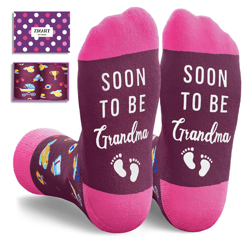 Zmart Grandma To Be Gifts - Gifts For Grandma Grandmother Nana, Soon To Be Grandma Gifts, Grandma Nana Gifts, Mothers Day Gifts Socks For Grandma