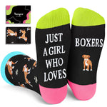 Boxer Dog Gifts for Women - Fun Boxer Dog Socks for Mom Her Boxer Lovers