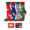 Christmas Gifts Stocking Socks For Girls Boys - Secret Santa Socks For Kids, Xmas Stocking 4 Pack