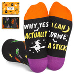 Halloween Socks Spooky Gifts - Halloween Gifts for Boys Girls 7-9 Years Old Witch Gifts