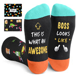 Boss Gifts Ideas Socks - Boss Gifts for Men Women, Cool Boss Gifts Male Female, Worlds Best Boss Women Retirement Socks