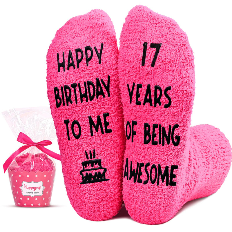 17th Birthday Gifts for 17 Year Old Girls, Teen Girl Teenage Girl Birthday Gift Ideas, Happy Birthday Socks for Girl