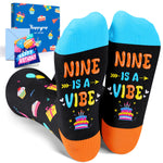 9th Birthday Gifts Socks Ideas - Gift Ideas for Girls Boys Age 9, Presents for 9 Year Olds, Nine Year Old Gifts for Kids