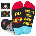 Crazy Socks For Boys - Fun Kids Socks, Little Brother Gifts, Best Brother Gifts From Sister