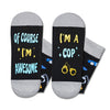 Police Gifts Police Officer Gifts Men - Gifts For Cop Police, Police Cop Socks, Retirement Gifts Police Chief Gifts Police Week Gifts