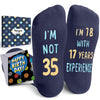 35th Years Old Birthday Gifts for Men - Socks for 35 Year Old Man Woman, 35th Birthday Gifts, Gift Ideas for 35 Year Olds