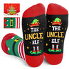 Christmas Gifts Stocking Socks for Men - Secret Santa Socks Xmas Stocking Stuffers for Him Uncle - In Red