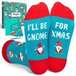 Christmas Gifts Stocking Socks for 2-3 Years Old Boys Girls - Secret Santa Socks Gnome Christmas Socks for Kids