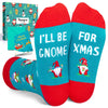 Christmas Gifts Stocking Socks for 4-6 Years Boys Girls - Secret Santa Socks Gnome Christmas Socks for Kids