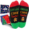 Christmas Cookies Gifts Gingerbread Socks - Gingerbread Cookie Gifts for Kids Boy Girls Socks Teens 7-9 Years