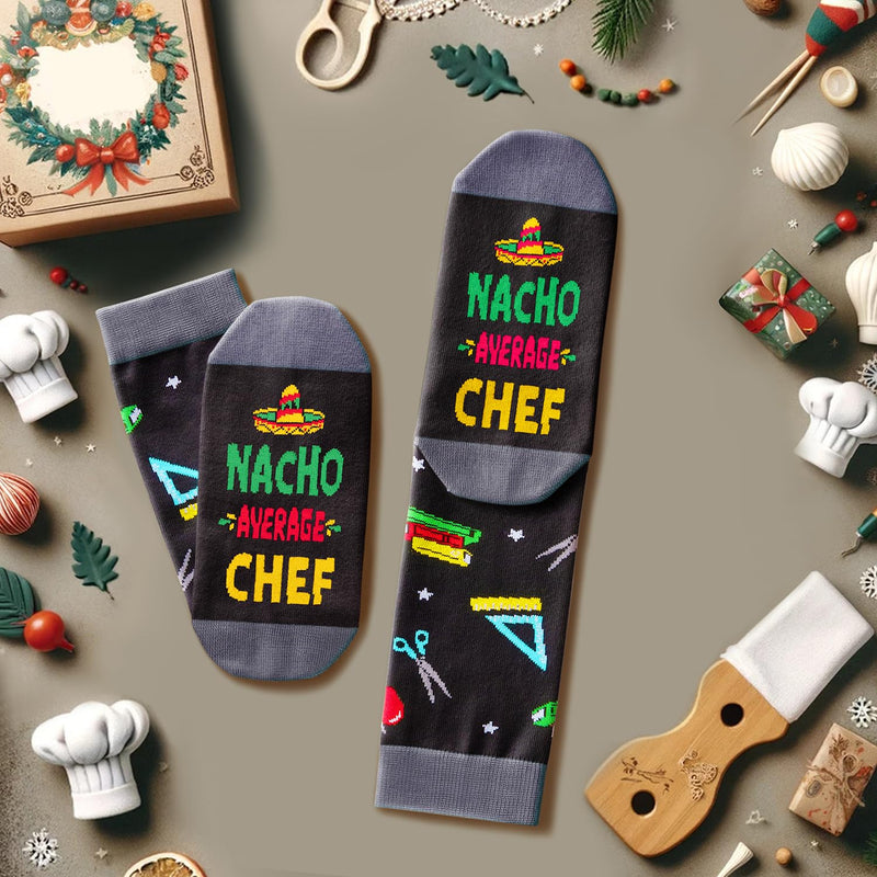 Chef Gifts for Men Women Baker, Cooking Gifts Baking Gifts, Pastry Gifts For Baker, Unisex Chef Socks Cooking Socks Baking Socks