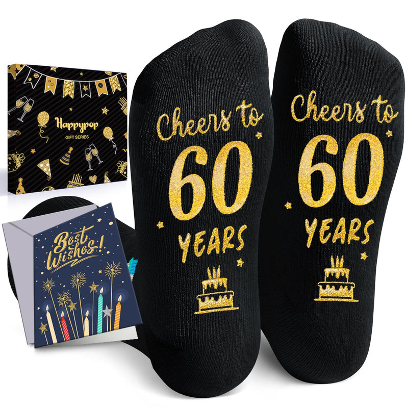 60th Years Old Birthday Gifts for Men - Socks for 60 Year Olds, 60th Birthday Socks, Gift Ideas for 60 Year Old Man Woman