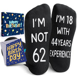 62nd Years Old Birthday Gifts for Men - Socks for 62 Year Olds, Gift Ideas for 62 Year Old Man Woman, 62nd Birthday Gifts