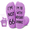 66th Birthday Gifts Ideas for Women - Socks for 66 Year Old Woman, 66th Birthday Gifts for Female, 66 Year Old Gifts for Her