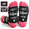 HAPPYPOP Gifts For Girlfriend Her Women - Funny Girlfriend Gifts from Boyfriend, Christmas Girlfriend Gift Ideas, Love Girlfriend Socks