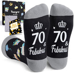 70th Birthday Socks Gifts Ideas - Birthday Gifts for Older Men, Best Gifts for 70 Year Old Woman