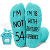 54th Years Old Birthday Gifts for Women - Socks for 54 Year Olds, Gift Ideas for 54 Year Olds, Best Gifts for 54 Year Old Woman