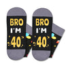 40th Birthday Gifts Ideas for Men - Socks for 40 Year Olds, Gifts for 40 Year Old Middle Aged Man, 40th Birthday Socks, Birthday Gift Box with Greeting Card