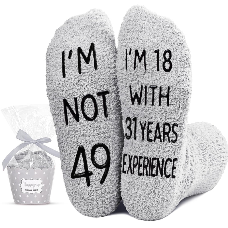 49th Birthday Gifts Ideas for Men - Socks for 49 Year Old Middle Aged Man, 49th Birthday Gifts for Him, 49 Year Old Gifts for Male