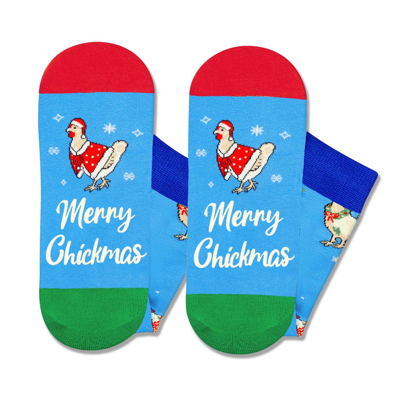 Christmas Gifts Stocking Socks For Men Women - Secret Santa Socks Xmas Stocking Stuffers For Chicken Lovers Christmas Rooster Gifts