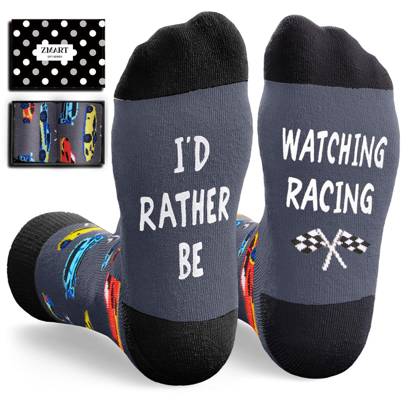 Zmart Racing Car Gifts for Men Women Teens - Gifts for Car Enthusiasts, Drag Racing Gifts, Race Car Socks Stocking Stuffers, racing Gifts for Car Guys