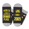 HAPPYPOP 19th Birthday Gift Ideas Socks - Awesome 2005 19th Birthday Presents for 19 Year Old Boys Girls, Gift Ideas for 19 Year Old