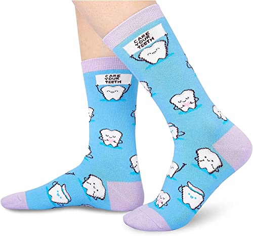 Tooth Socks, Teeth Socks for Women, Dentist Socks, Dental Socks, Dental Assistant Gifts, Dentist Gifts, Teeth Gifts, Tooth Gifts